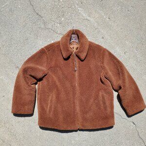 BOXY TEDDY FLEECE COAT M puffer carhartt chore uniqlo jacket winter palace marni